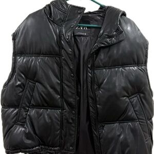 Zara Black Quilted Vest